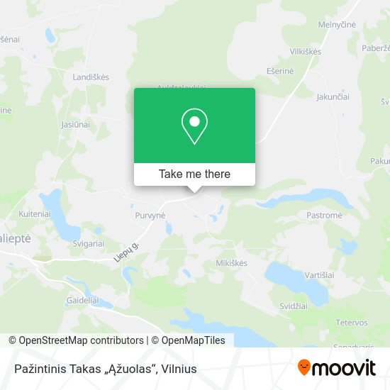Карта Pažintinis Takas „Ąžuolas“