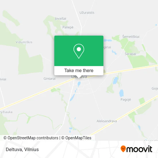 Карта Deltuva