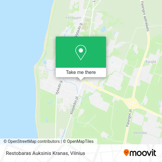 Карта Restobaras Auksinis Kranas