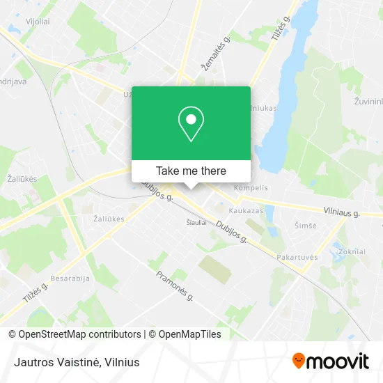 Карта Jautros Vaistinė