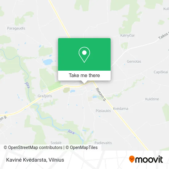 Карта Kavinė Kvėdarsta