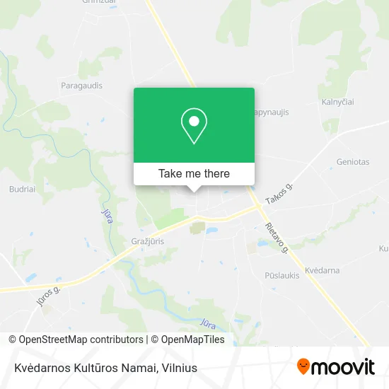 Карта Kvėdarnos Kultūros Namai
