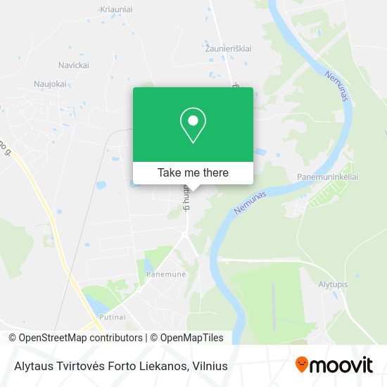 Карта Alytaus Tvirtovės Forto Liekanos