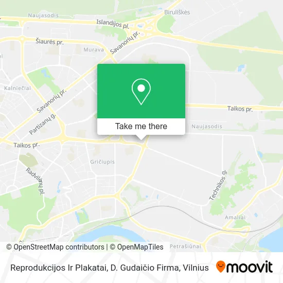 Карта Reprodukcijos Ir Plakatai, D. Gudaičio Firma