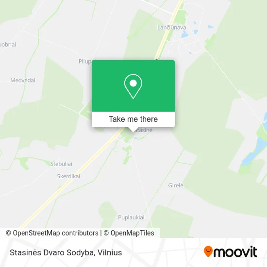 Карта Stasinės Dvaro Sodyba