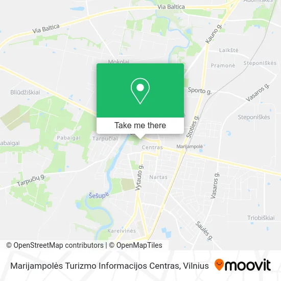 Карта Marijampolės Turizmo Informacijos Centras