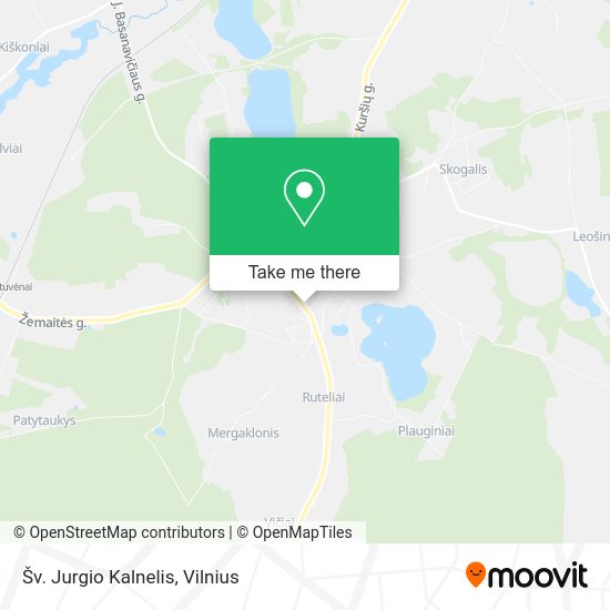 Карта Šv. Jurgio Kalnelis