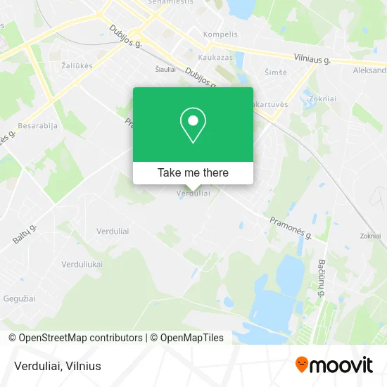 Карта Verduliai
