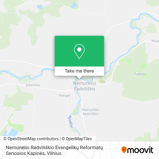 Карта Nemunėlio Radviliškio Evangelikų Reformatų Senosios Kapinės