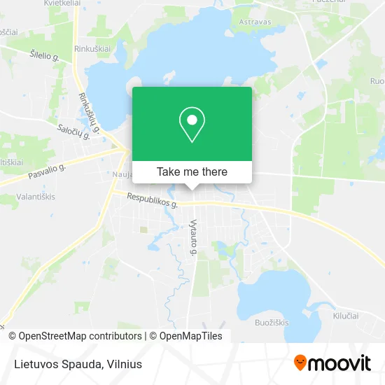 Карта Lietuvos Spauda