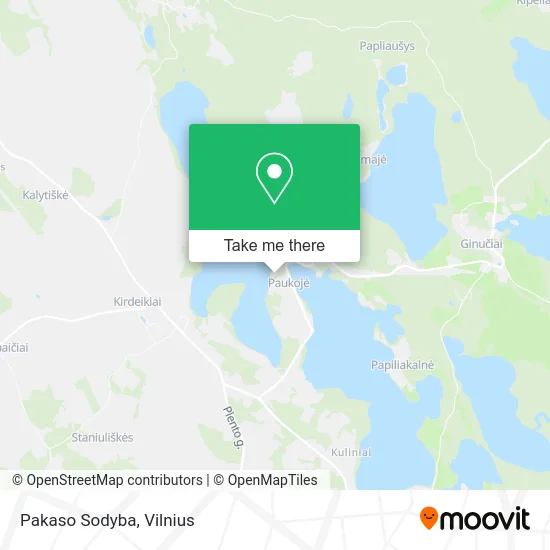 Карта Pakaso Sodyba