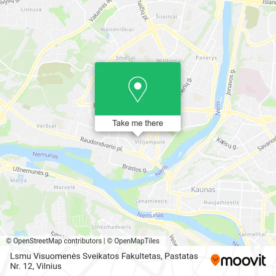 Карта Lsmu Visuomenės Sveikatos Fakultetas, Pastatas Nr. 12