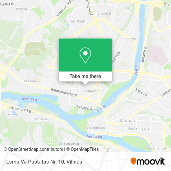 Карта Lsmu Va Pastatas Nr. 10