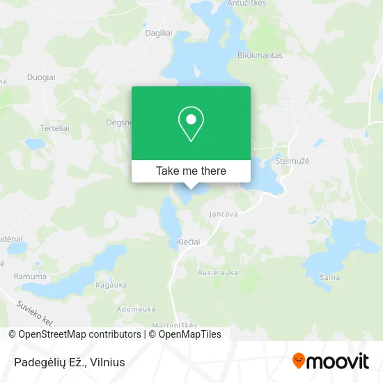 Карта Padegėlių Ež.