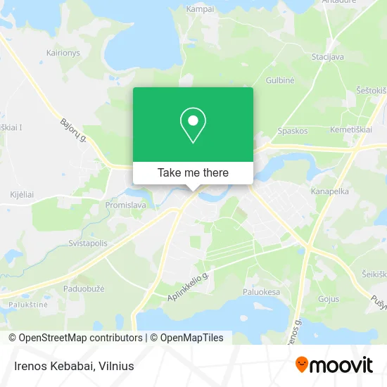 Карта Irenos Kebabai