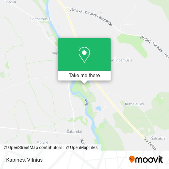 Карта Kapinės