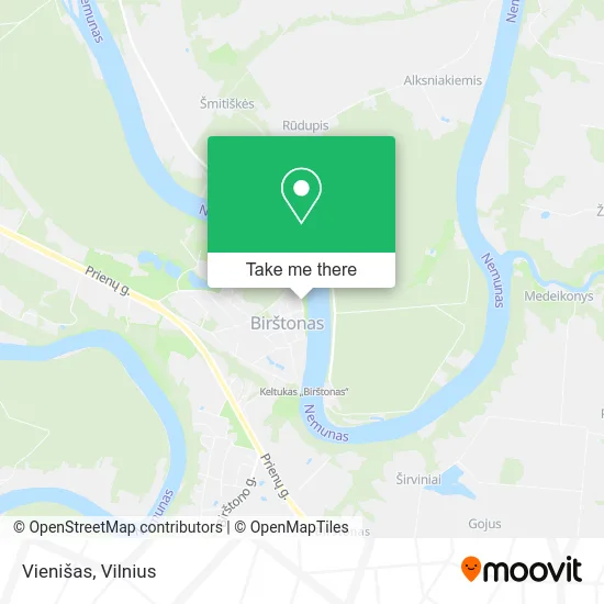 Карта Vienišas