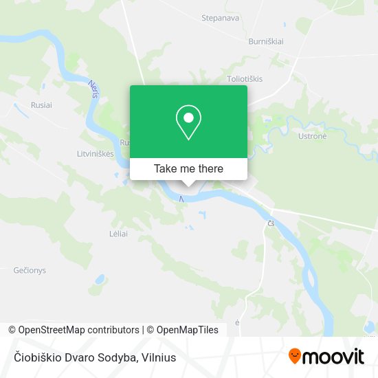 Карта Čiobiškio Dvaro Sodyba