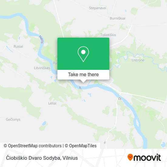 Карта Čiobiškio Dvaro Sodyba