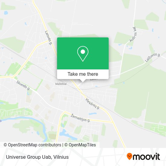 Карта Universe Group Uab