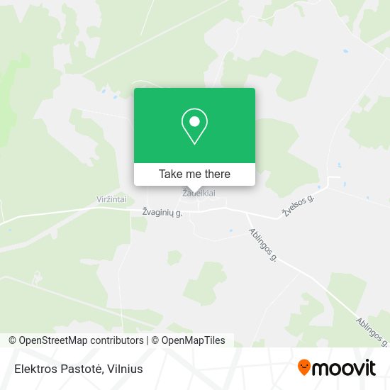 Карта Elektros Pastotė