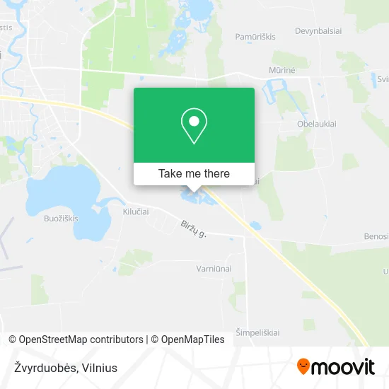 Карта Žvyrduobės