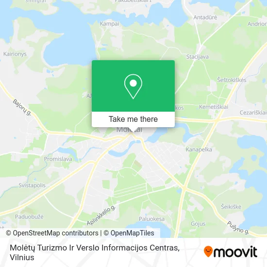 Карта Molėtų Turizmo Ir Verslo Informacijos Centras