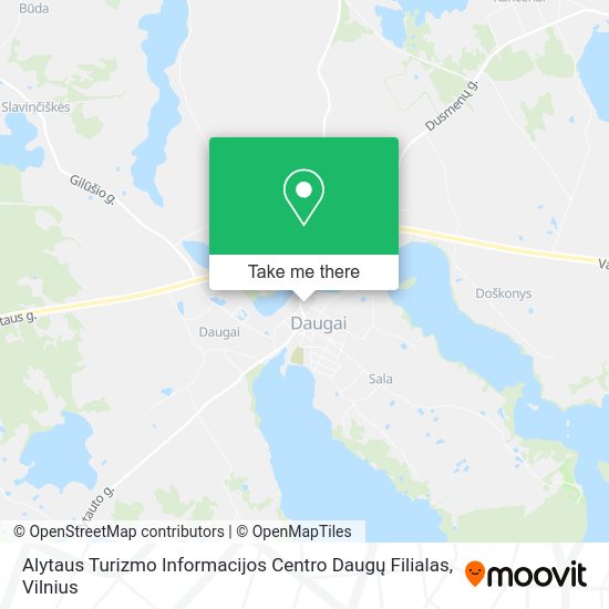 Карта Alytaus Turizmo Informacijos Centro Daugų Filialas