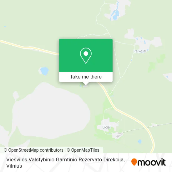 Карта Viešvilės Valstybinio Gamtinio Rezervato Direkcija