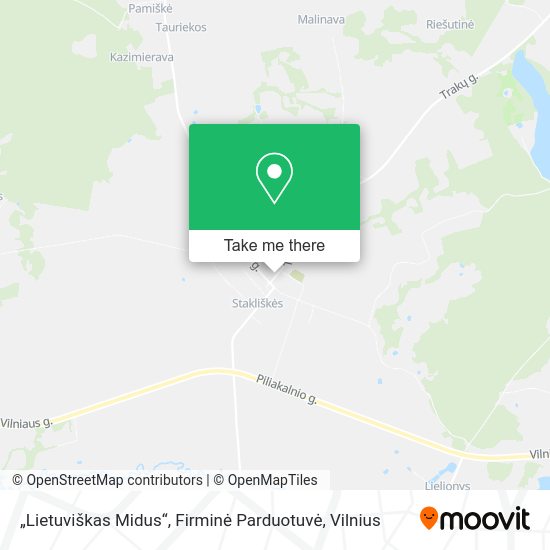 Карта „Lietuviškas Midus“, Firminė Parduotuvė