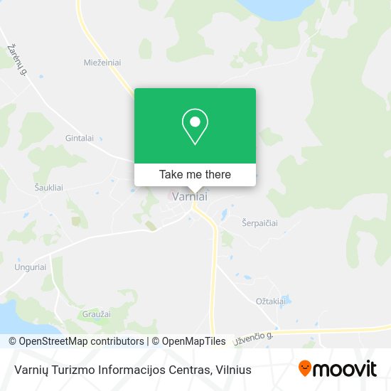 Карта Varnių Turizmo Informacijos Centras