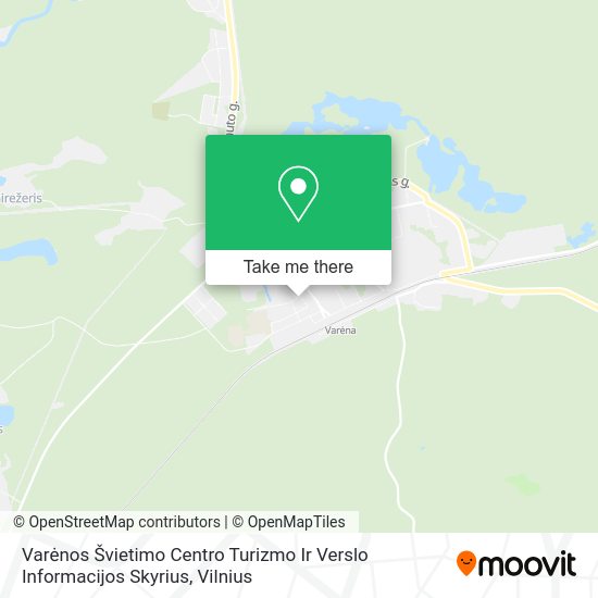 Карта Varėnos Švietimo Centro Turizmo Ir Verslo Informacijos Skyrius