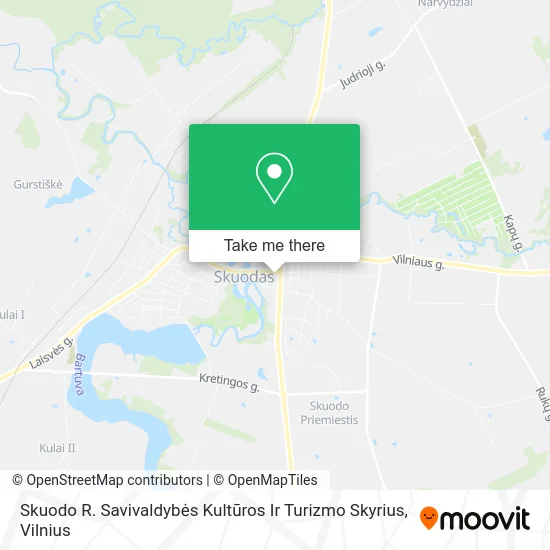 Карта Skuodo R. Savivaldybės Kultūros Ir Turizmo Skyrius