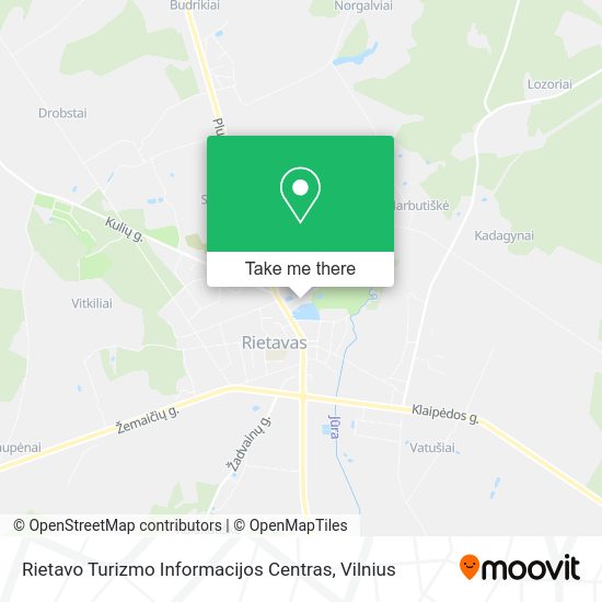 Карта Rietavo Turizmo Informacijos Centras