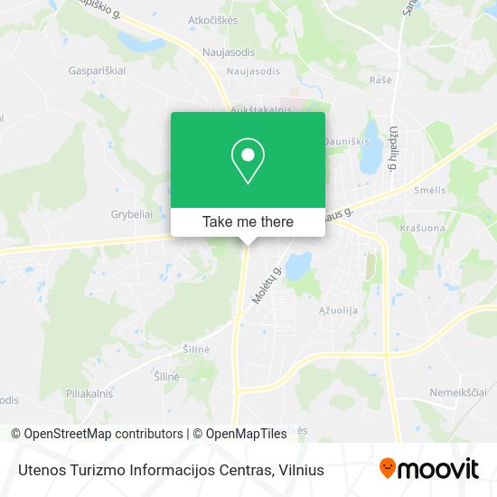 Карта Utenos Turizmo Informacijos Centras