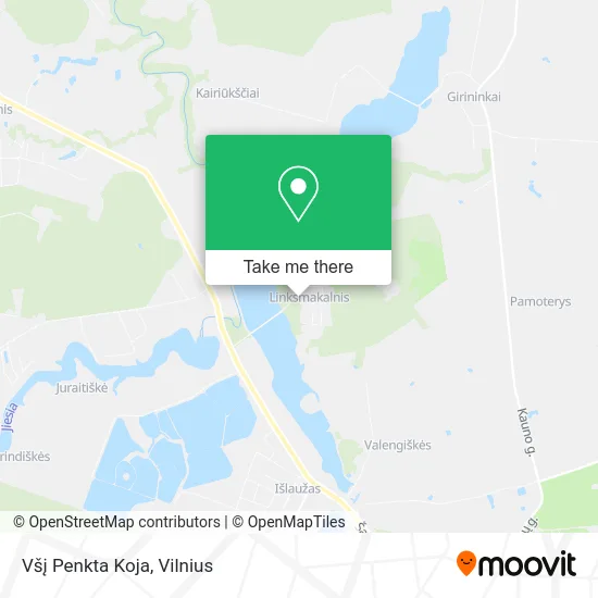 Карта Všį Penkta Koja