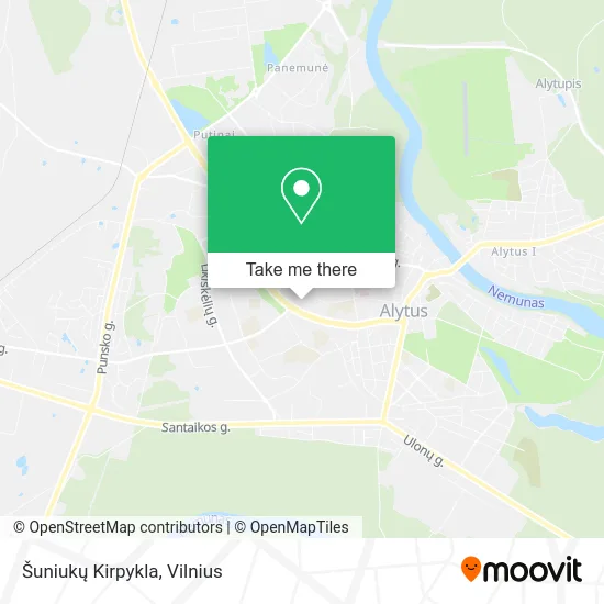 Карта Šuniukų Kirpykla