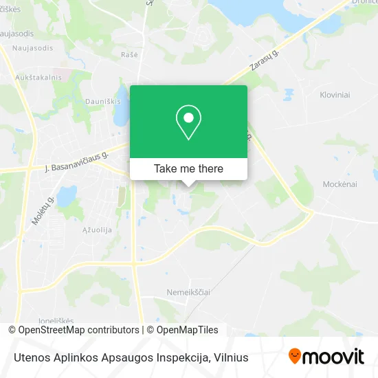 Карта Utenos Aplinkos Apsaugos Inspekcija