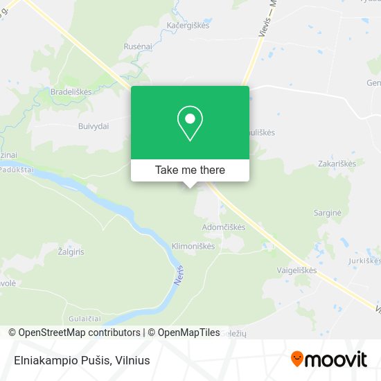 Карта Elniakampio Pušis