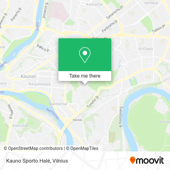 Карта Kauno Sporto Halė
