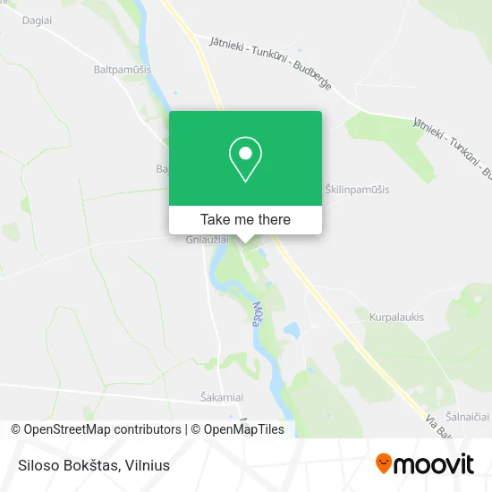 Карта Siloso Bokštas