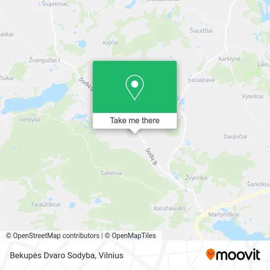 Карта Bekupės Dvaro Sodyba