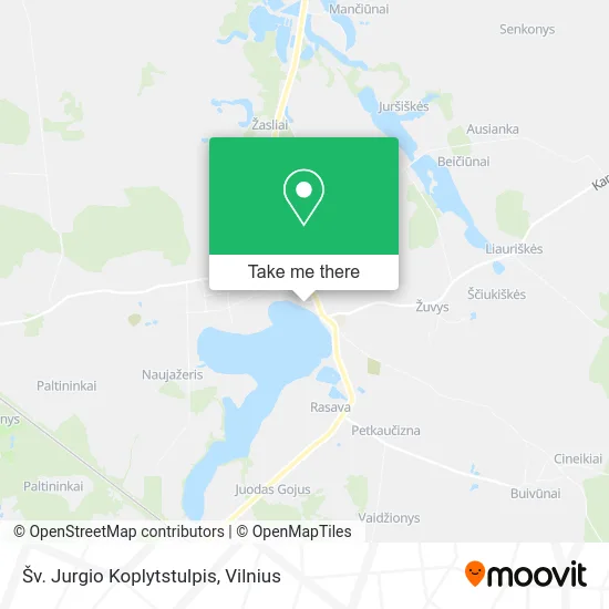 Карта Šv. Jurgio Koplytstulpis