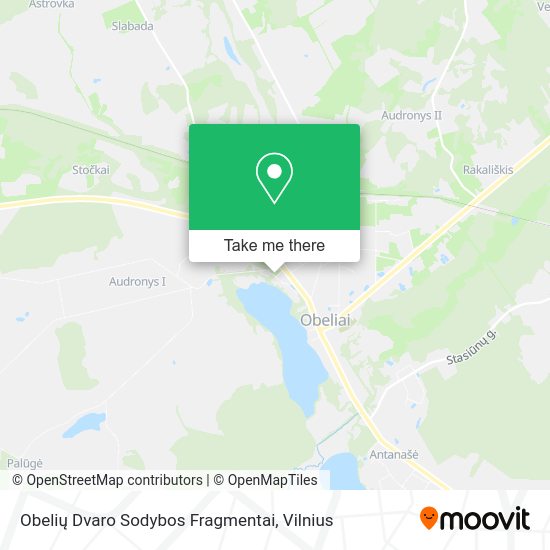 Карта Obelių Dvaro Sodybos Fragmentai
