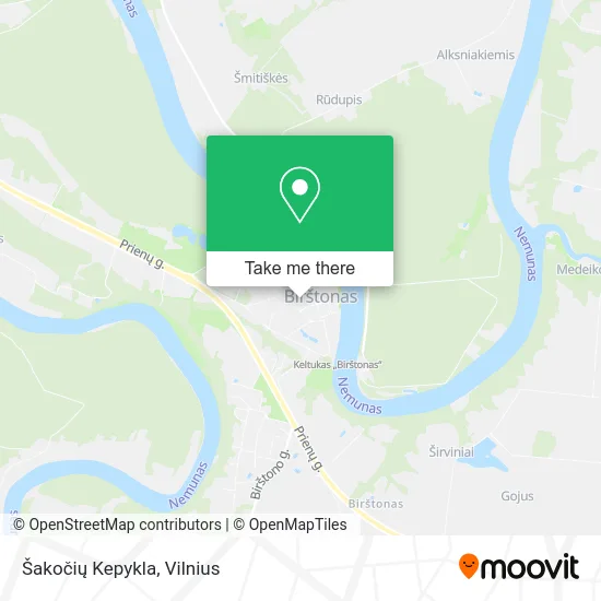 Карта Šakočių Kepykla