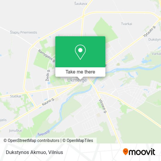 Карта Dukstynos Akmuo