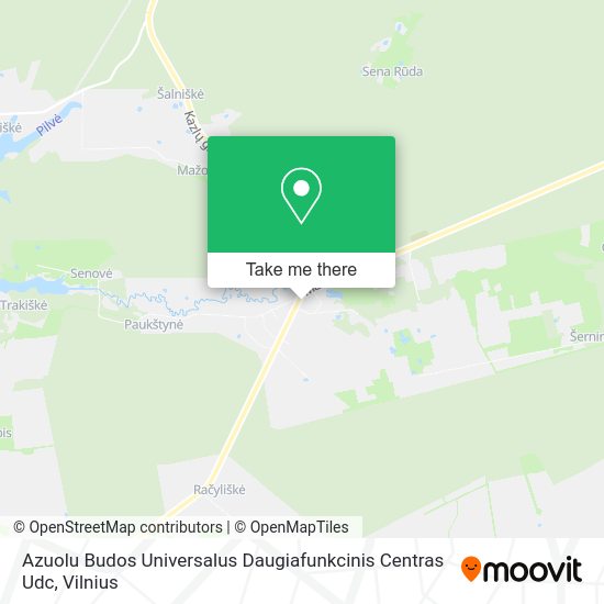 Карта Azuolu Budos Universalus Daugiafunkcinis Centras Udc