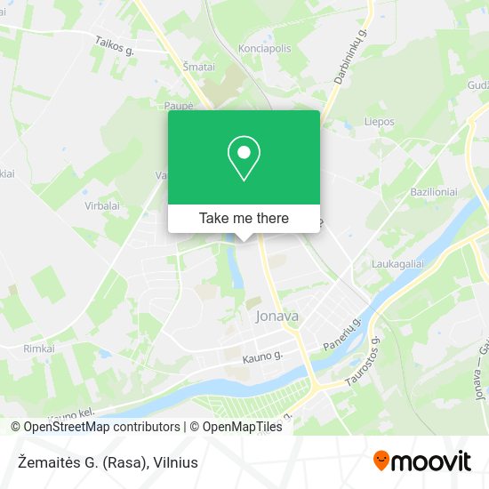 Карта Žemaitės G. (Rasa)