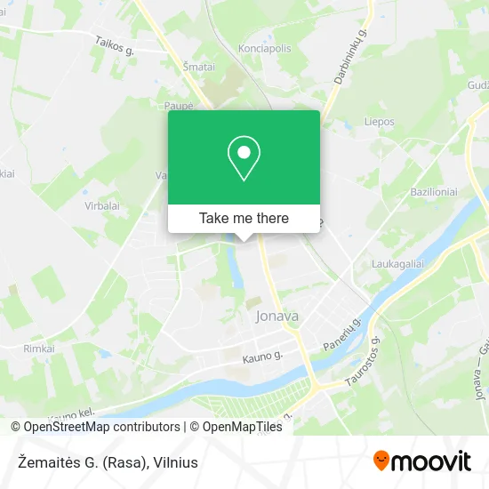 Карта Žemaitės G. (Rasa)