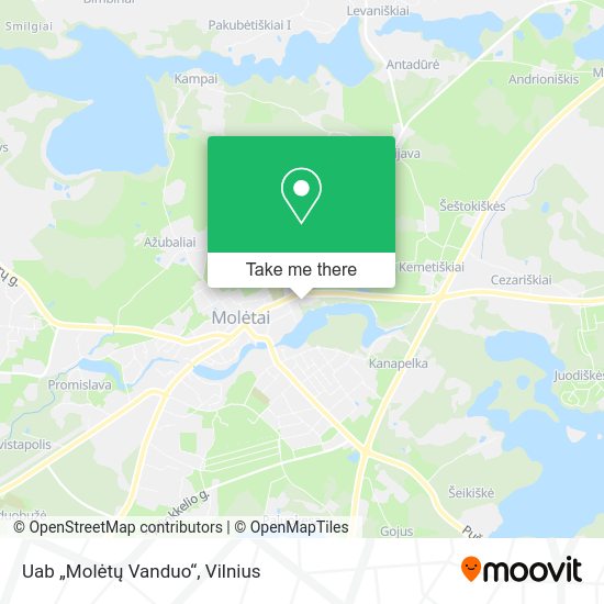Карта Uab „Molėtų Vanduo“